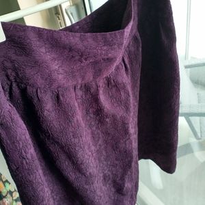 Chapter One Purple Floral Pattern A-Line Skirt Size 10